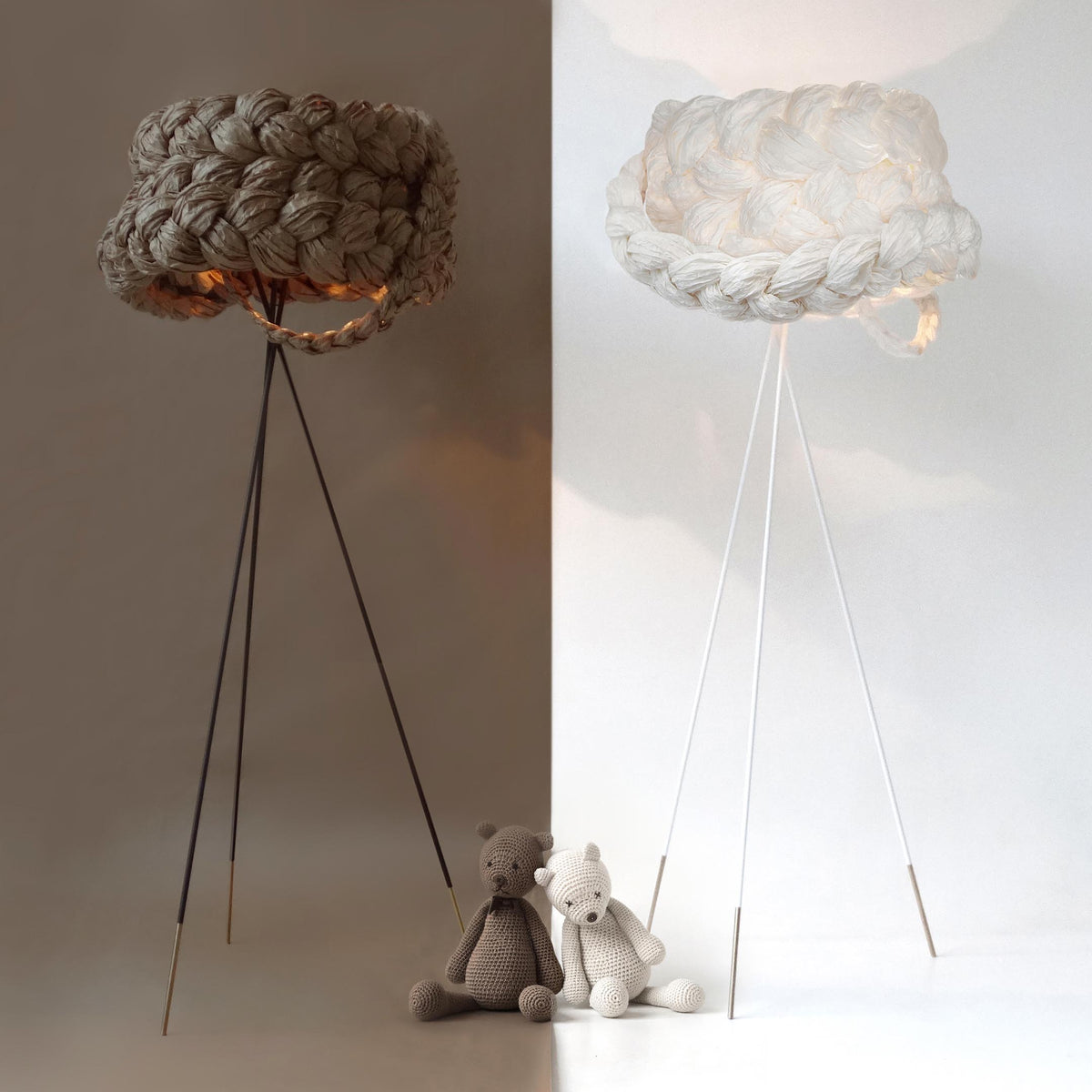 Mammalampa The Bride – floor lamps in a styled interior