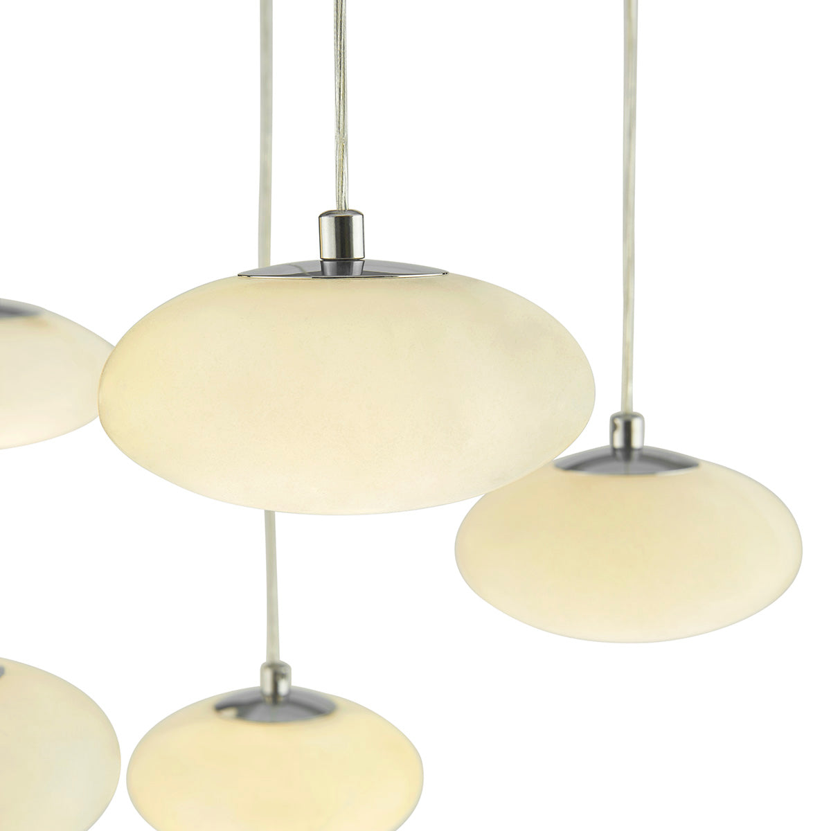 Spanish Alabaster Rectangular Chandelier Chrome by Finesse Decor CH-0040-10REC