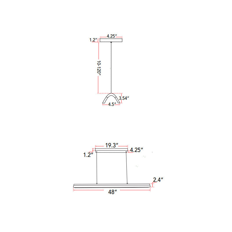 Eros Twin Bar Pendant - Abra Lighting
