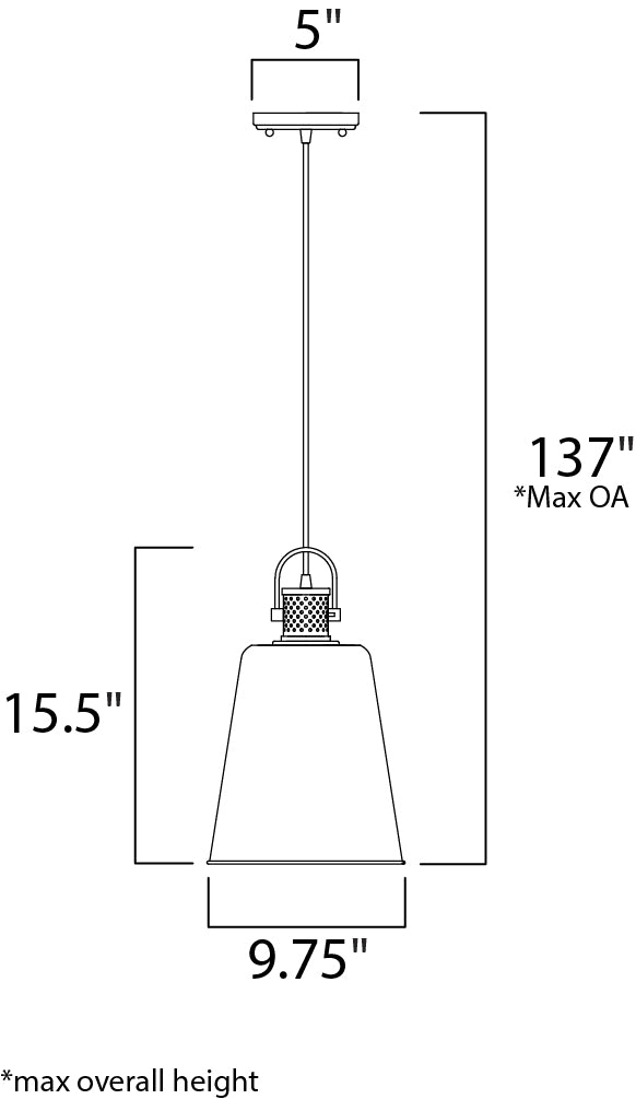 Sedona Pendant Oil Rubbed Bronze/Antique Brass by Maxim Lighting