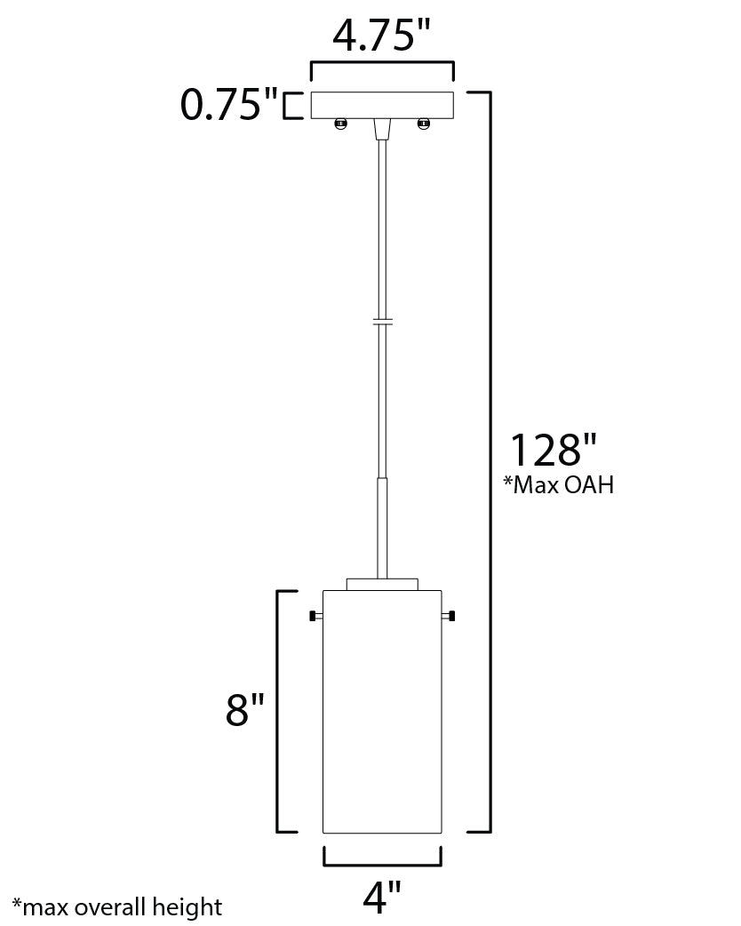 Scope Small LED Pendant Polished Chrome by Maxim Lighting