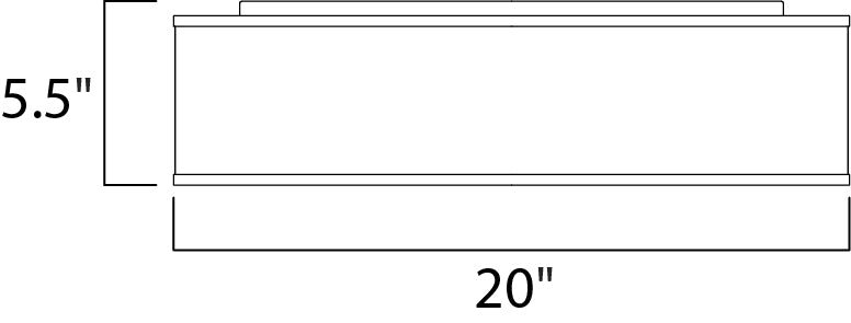 Prime 20" LED Flush Mount 120-277V by Maxim Lighting