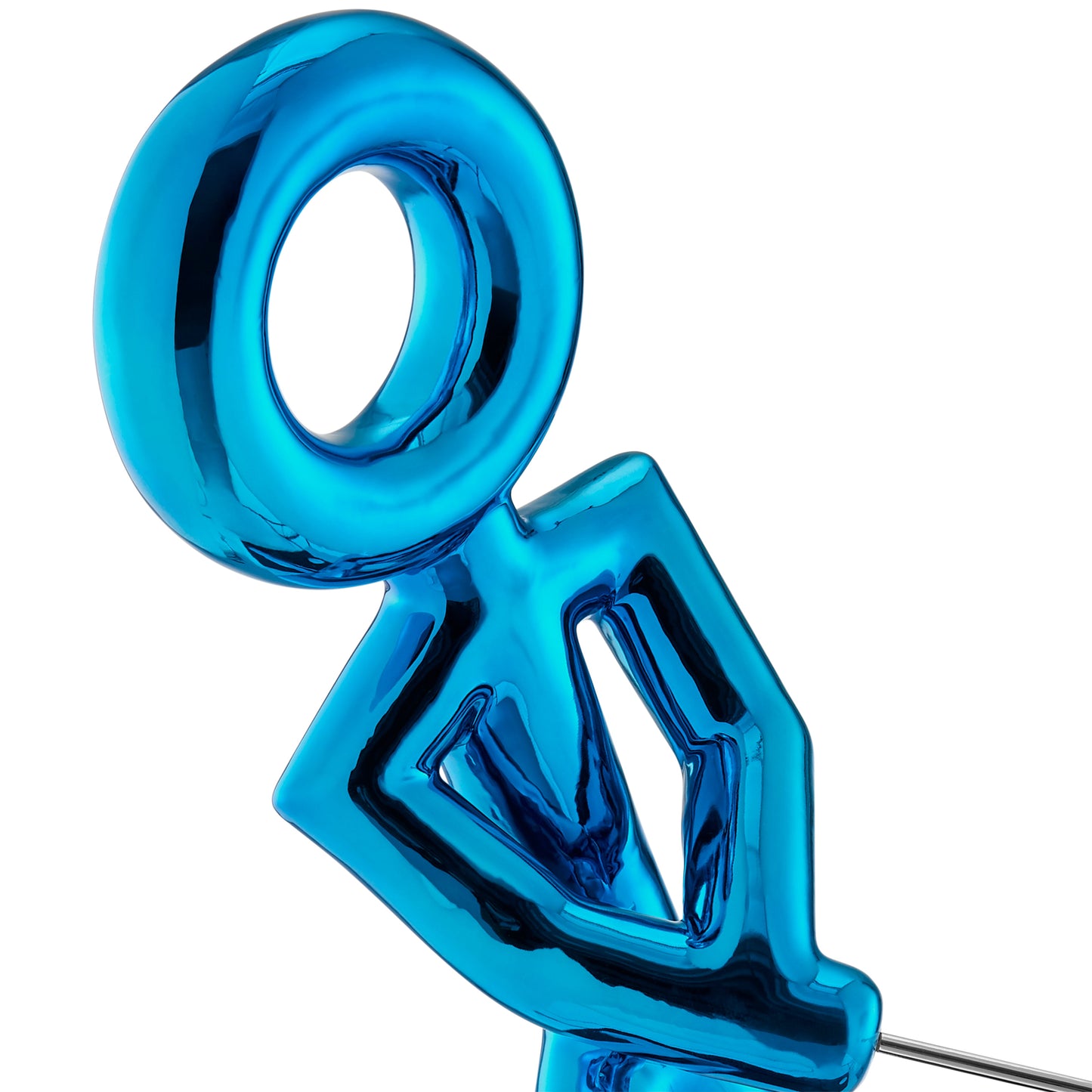 Golf Man Sculpture Metallic Blue by Finesse Decor C-0911-METB