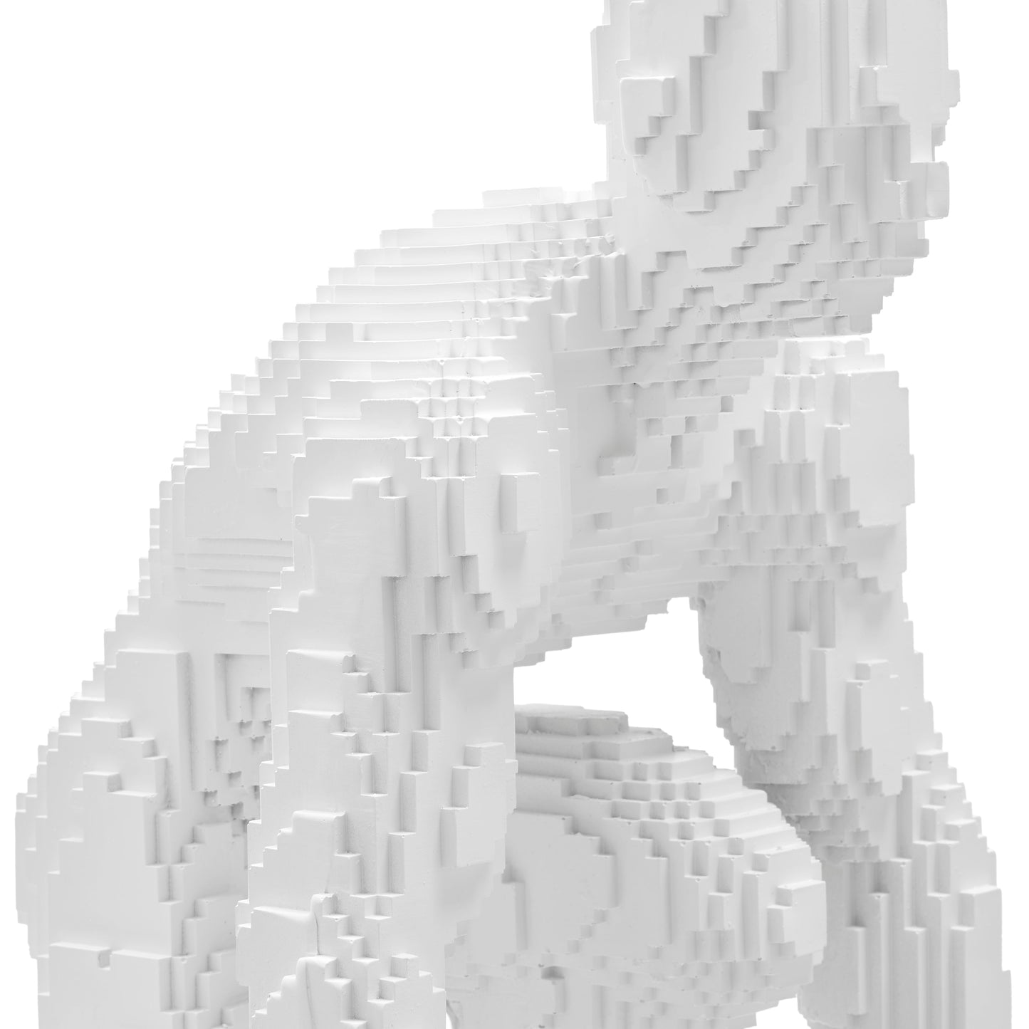 Pixel Running Man Matte White by Finesse Decor C-0520-MW
