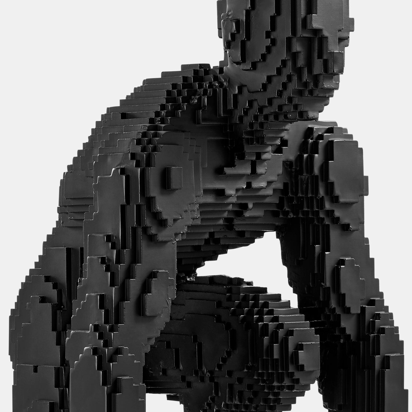 Pixel Running Man Matte Black by Finesse Decor C-0520-MB