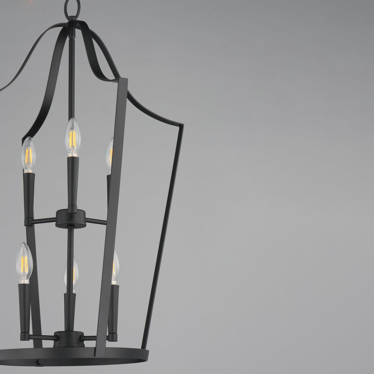 Arden 6-Light Pendant Black by Maxim Lighting