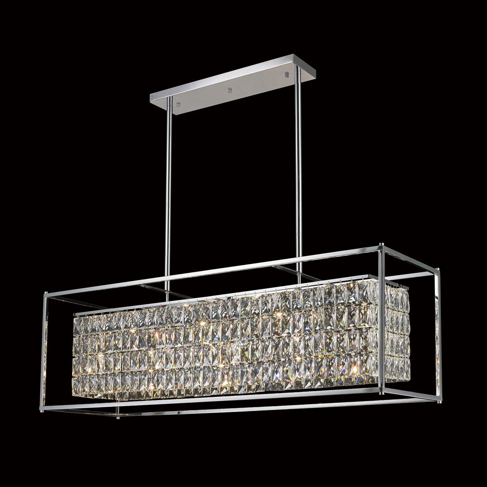 Cages Pendant 16-Light in Chrome 1044CH by StarFire Crystal