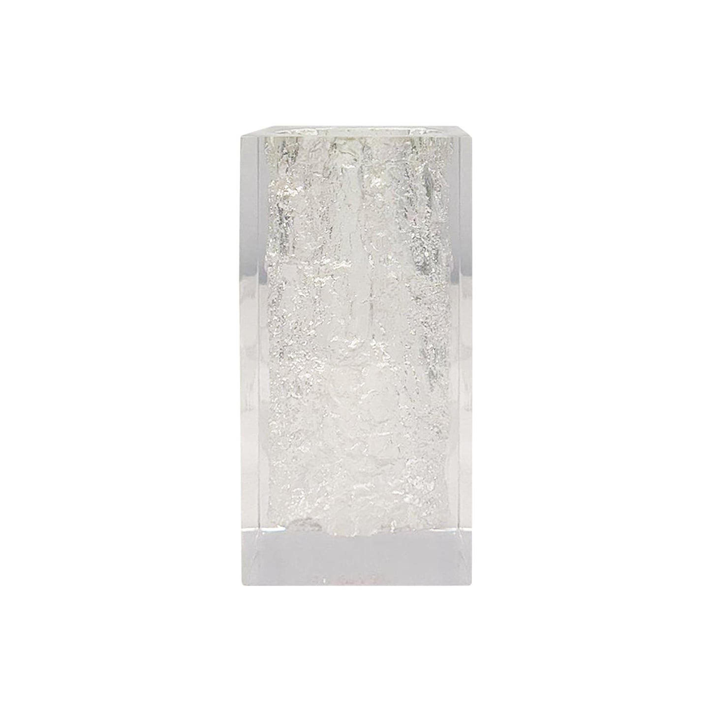 Clear Cubic Resin Sculpture by Finesse Decor CB-P25-CL
