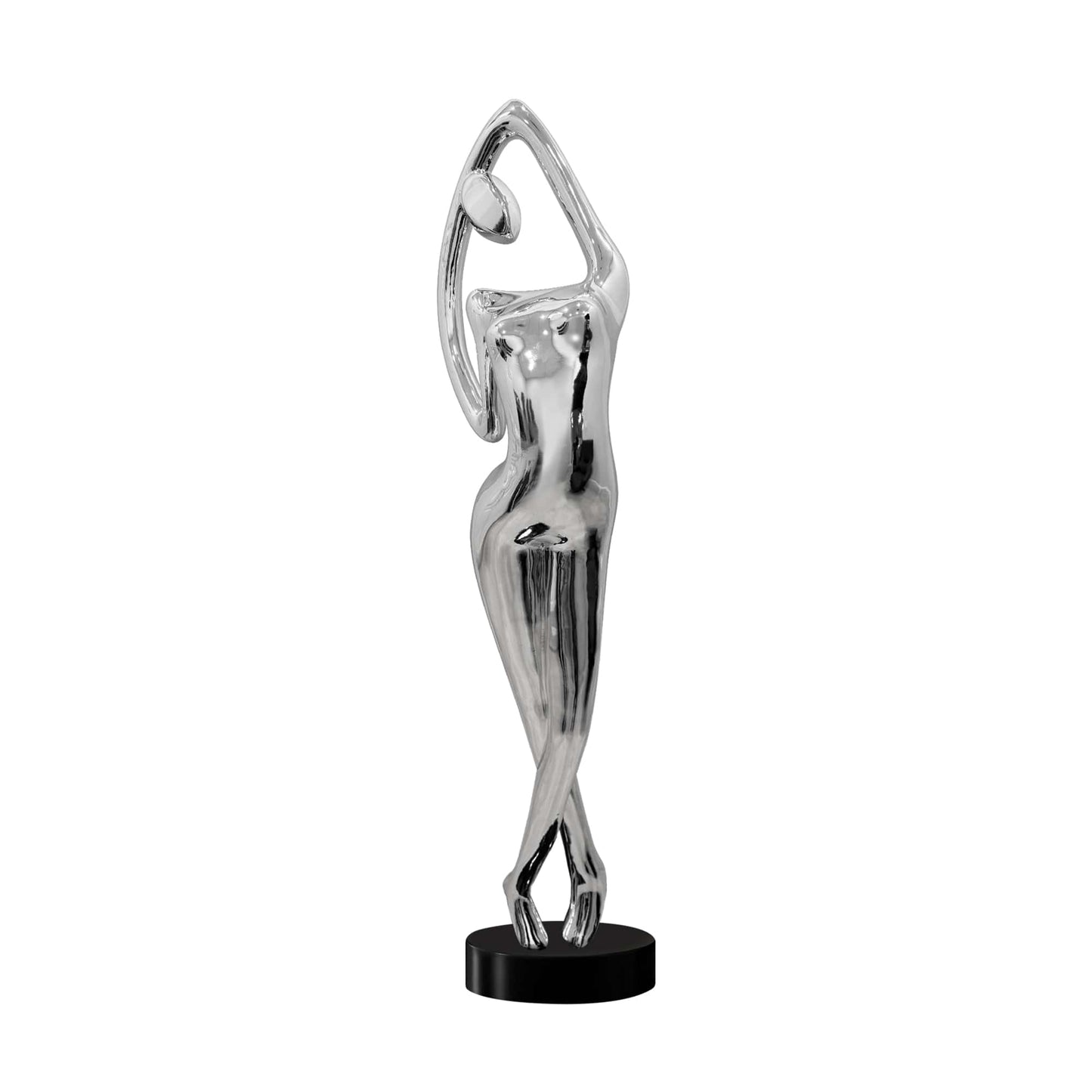 Chrome Woman Sculpture by Finesse Decor WS-P25-CH