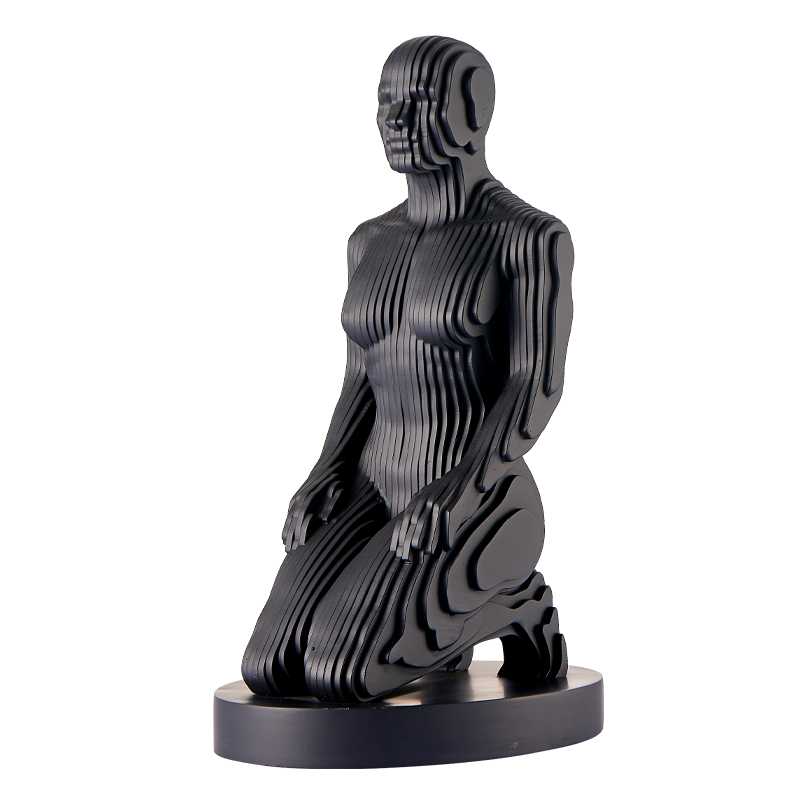Woman Pixel Matte Black by Finesse Decor WP-P25-MB