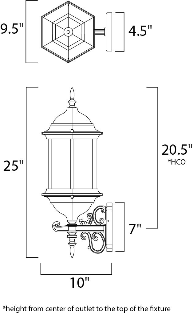 Builder Cast 3-Light Outdoor Wall Mount Empire Bronze by Maxim Lighting
