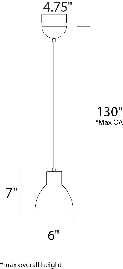 Cora 7" Mini Pendant Satin Nickel by Maxim Lighting