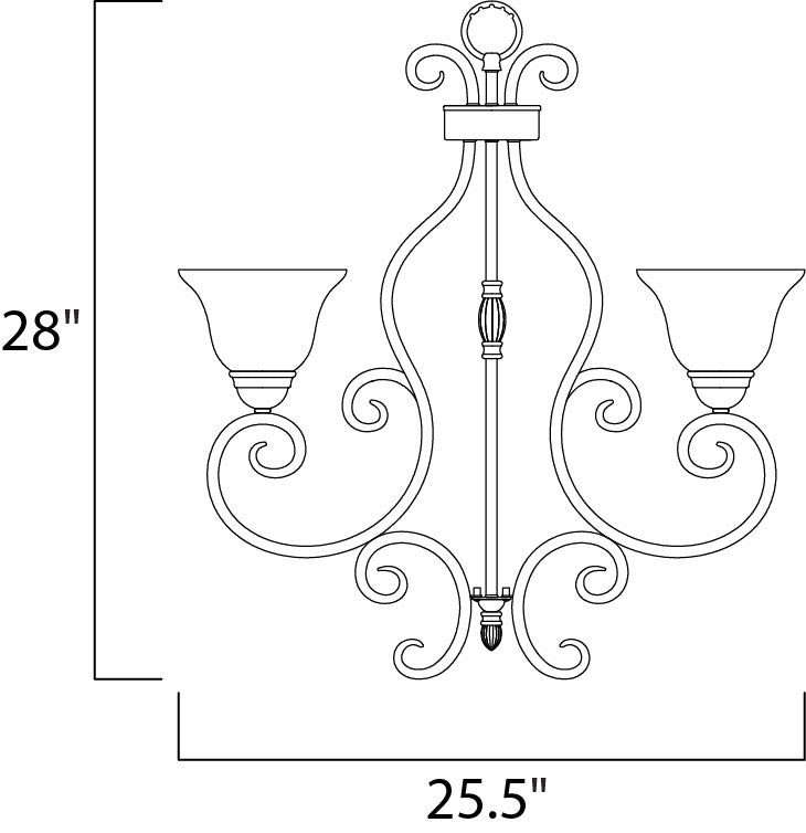 Manor 5-Light Chandelier Oil Rubbed Bronze by Maxim Lighting