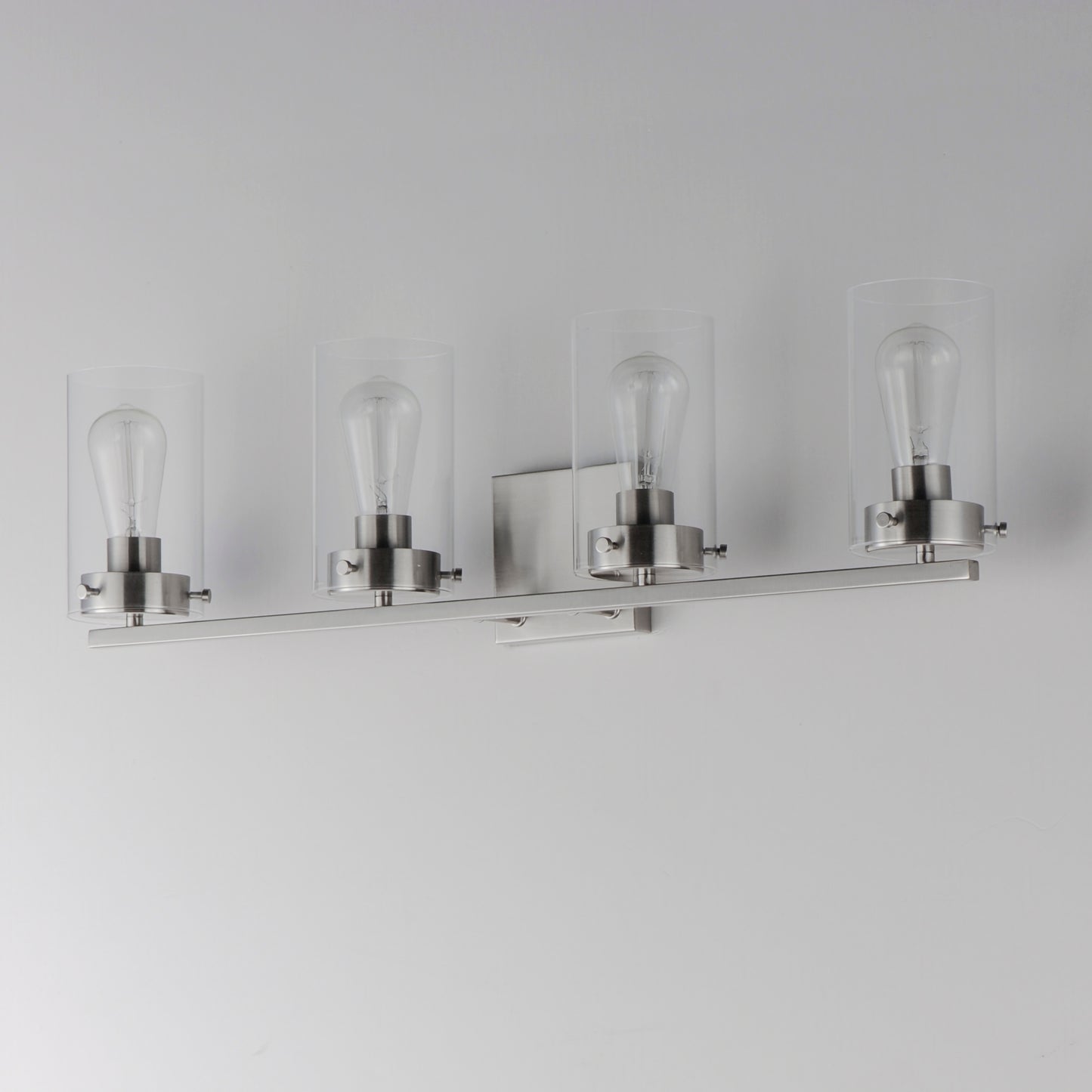 Pinn 4-Light Bath Vanity Satin Nickel by Maxim Lighting