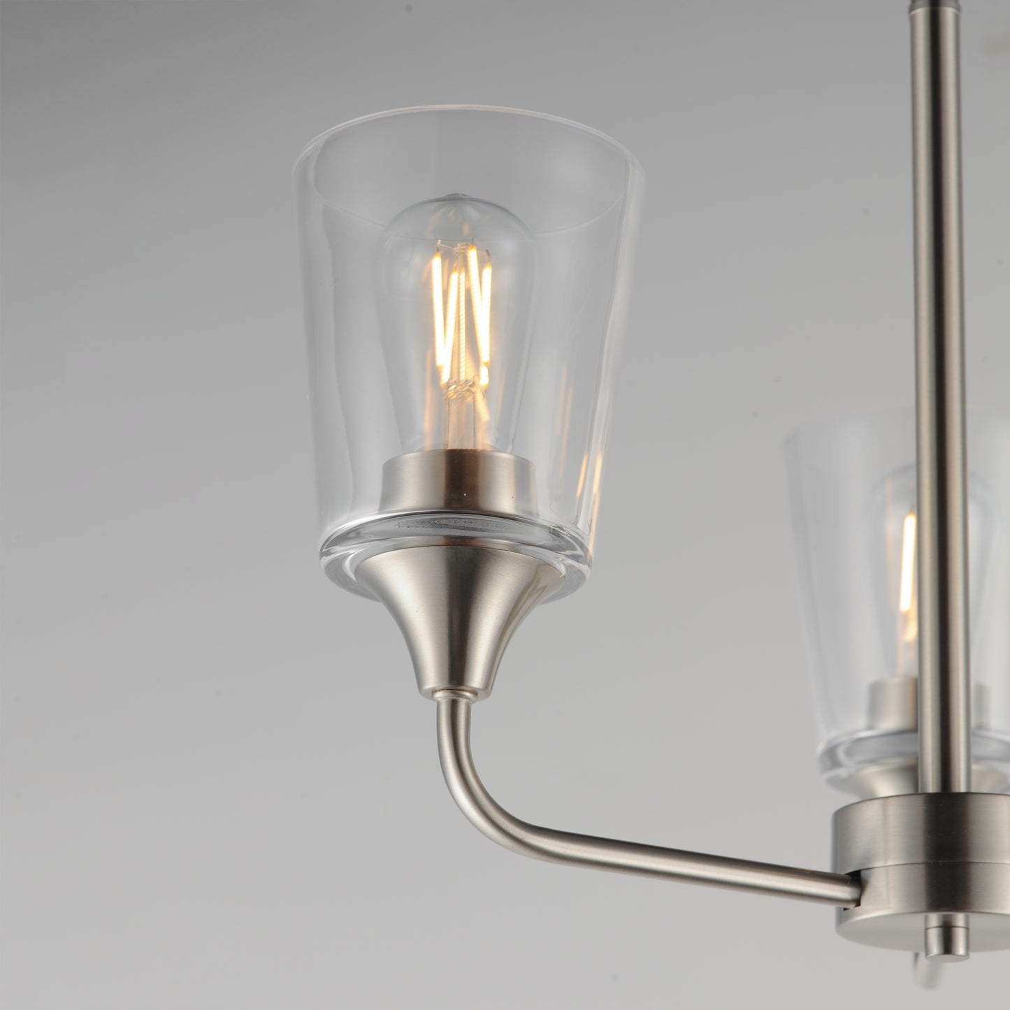 Hudson 3-Light Chandelier Satin Nickel by Maxim Lighting