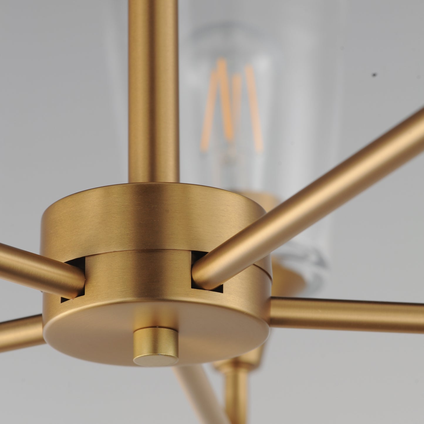 Hudson 5-Light Chandelier Natural Aged Brass by Maxim Lighting