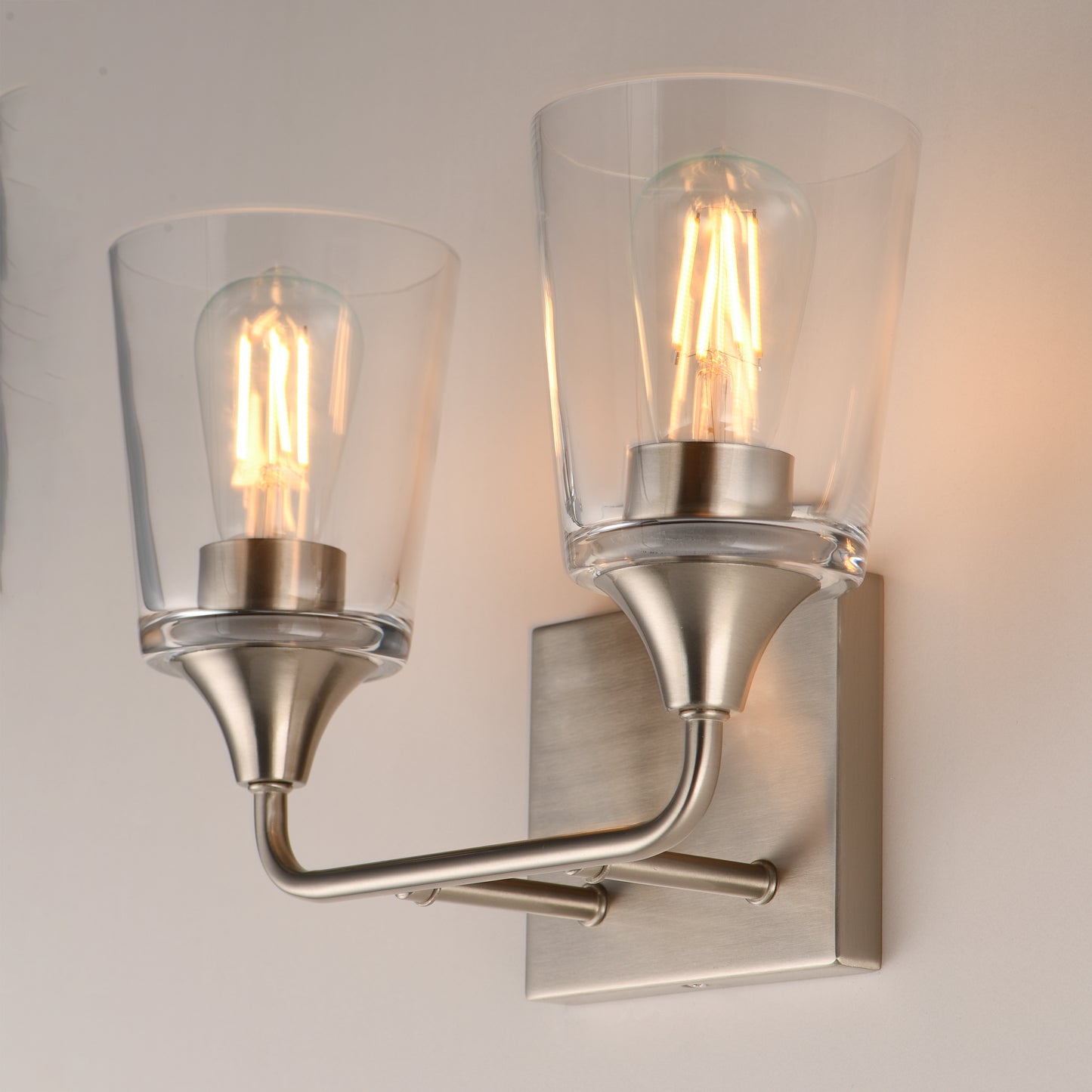 Hudson 2-Light Bath Vanity Satin Nickel by Maxim Lighting