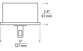 Monorail 300W Remodel Recessed Electronic Transformer by Visual & Comfort & Co