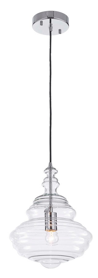 Vintage Pendant 1-Light in Chrome 1401CH by StarFire Crystal