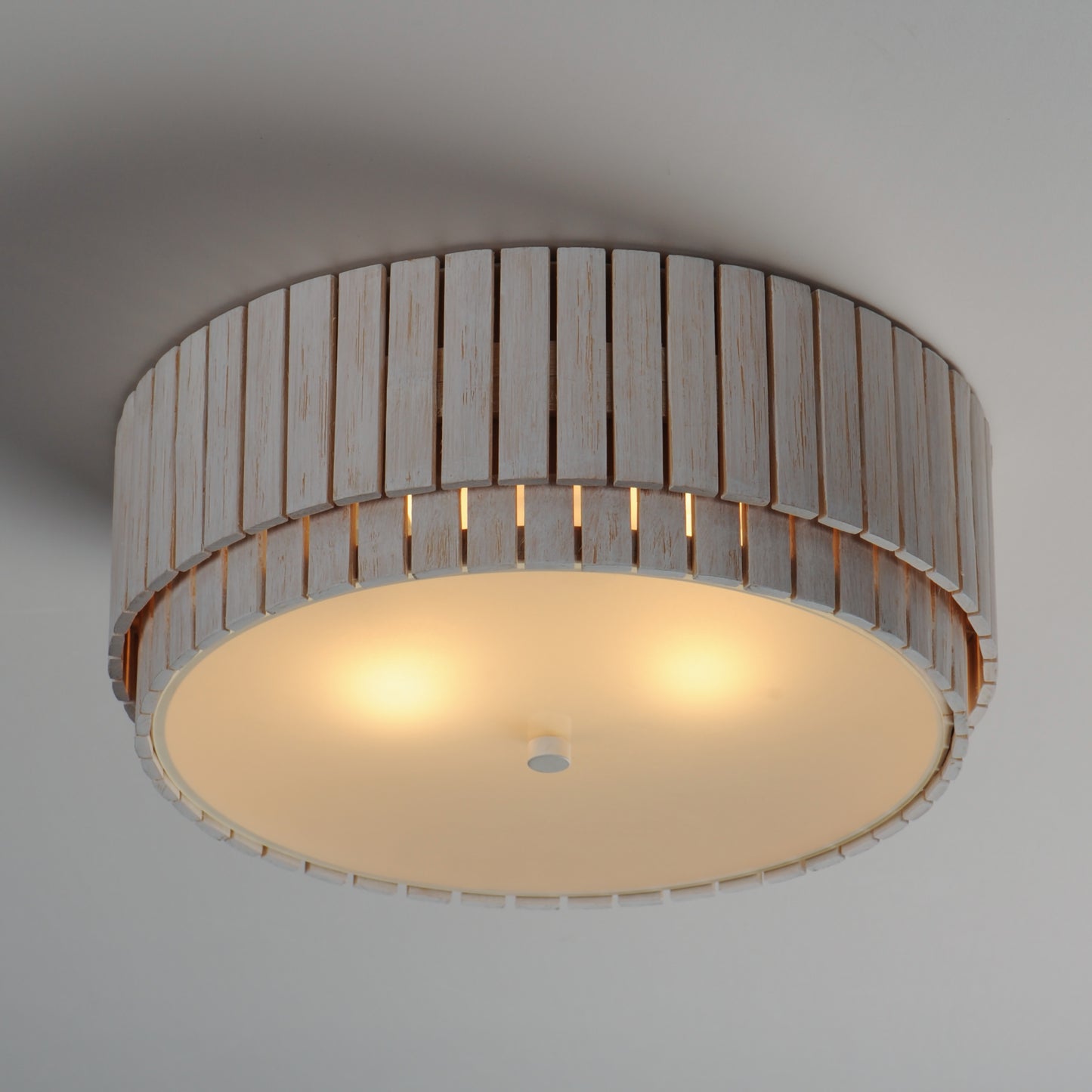 Satori 2-Light Flush Mount Ecru by Maxim Lighting