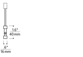 Visual Comfort Monorail Standoff Vault Adapter Antique Bronze