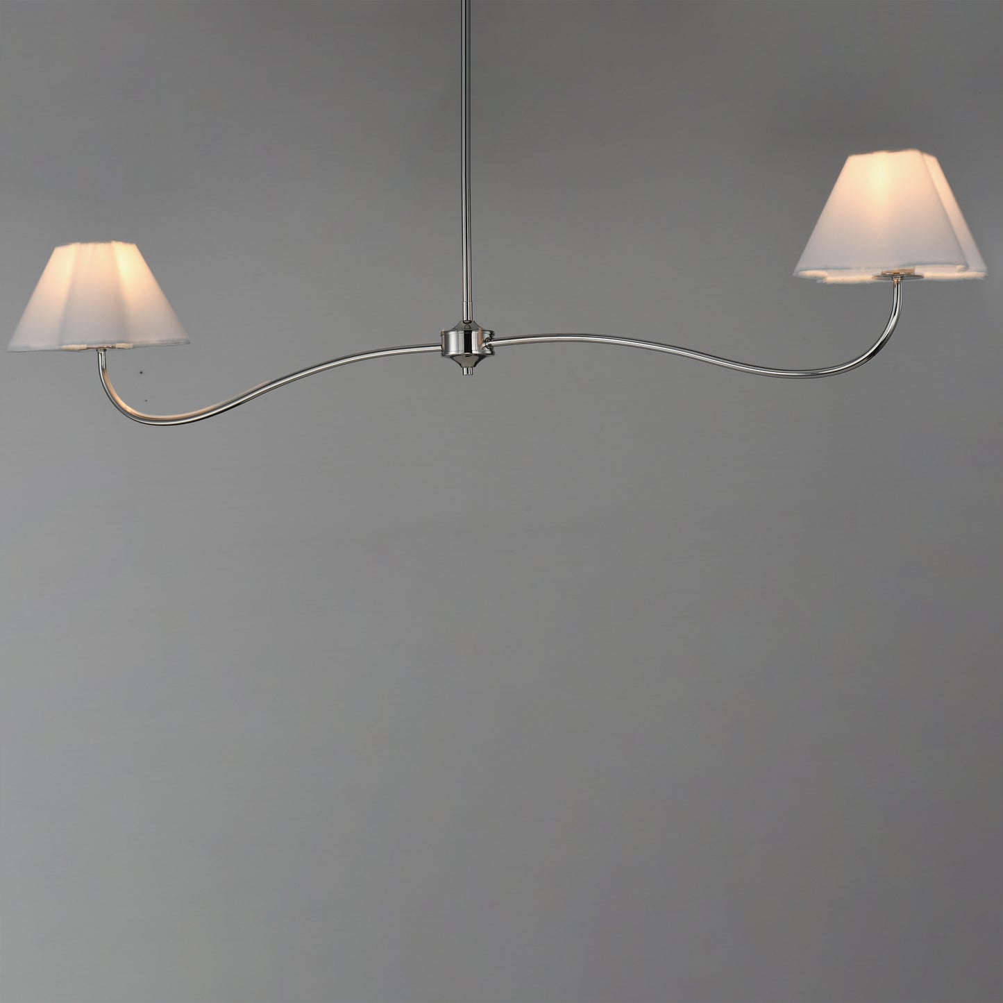 Saxon 2-Light Pendant Polished Nickel by Maxim Lighting