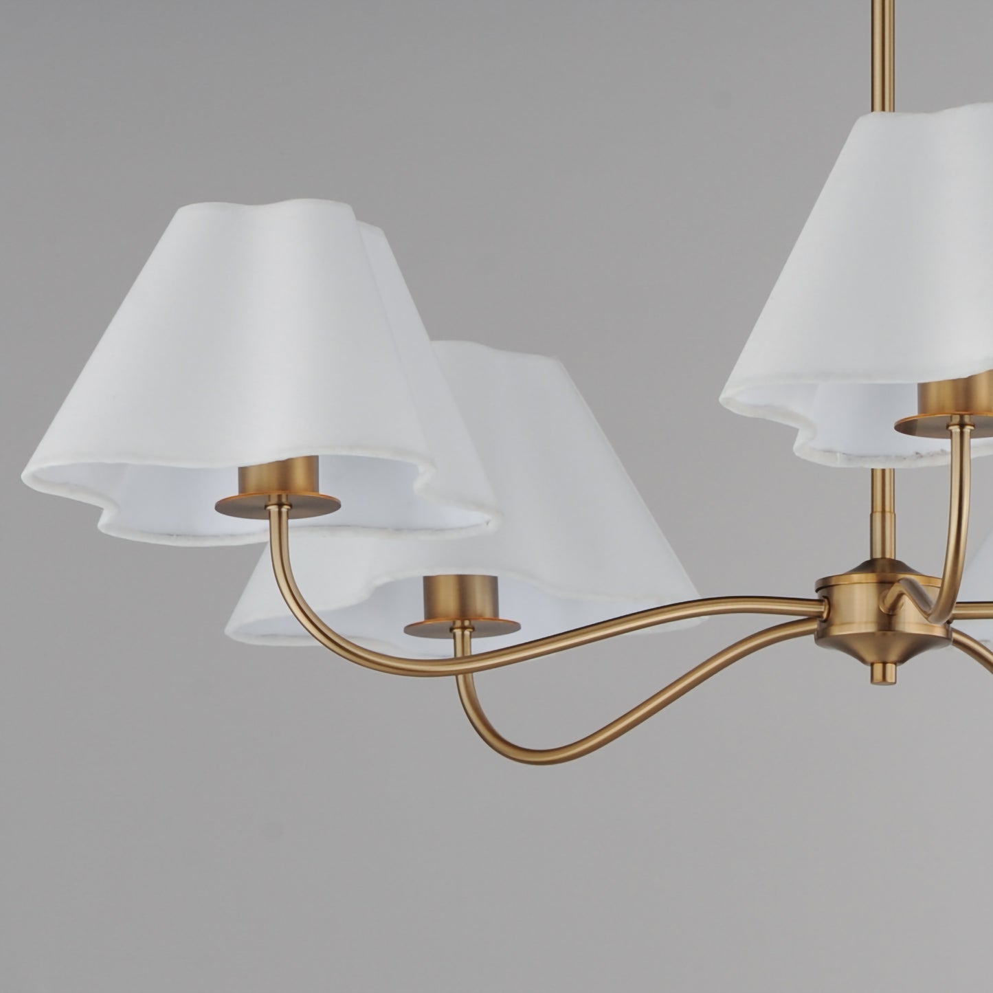 Saxon 5-Light Chandelier Natural Aged Brass by Maxim Lighting