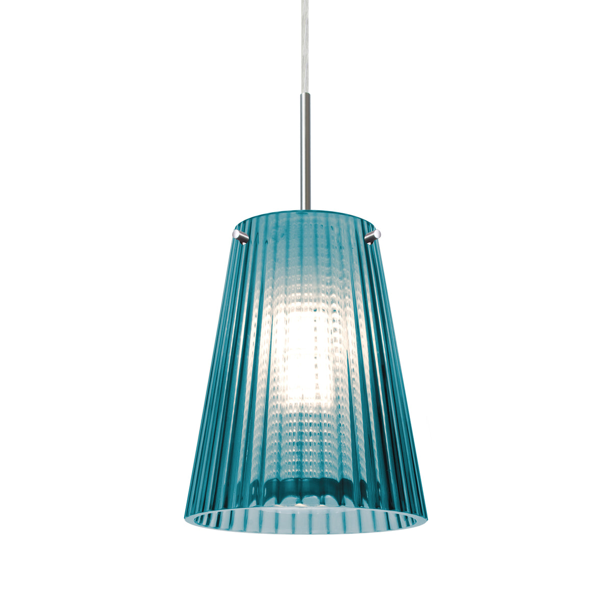 Besa Dion cord pendant glass option – Blue