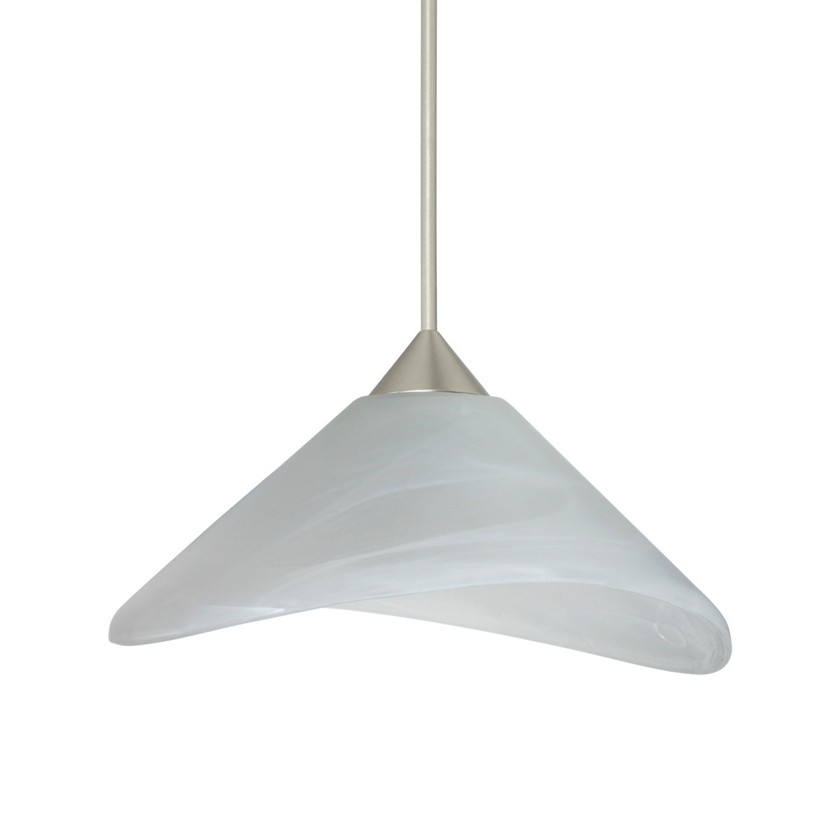 Besa Hoppi mini pendant option – Marble, Satin Nickel
