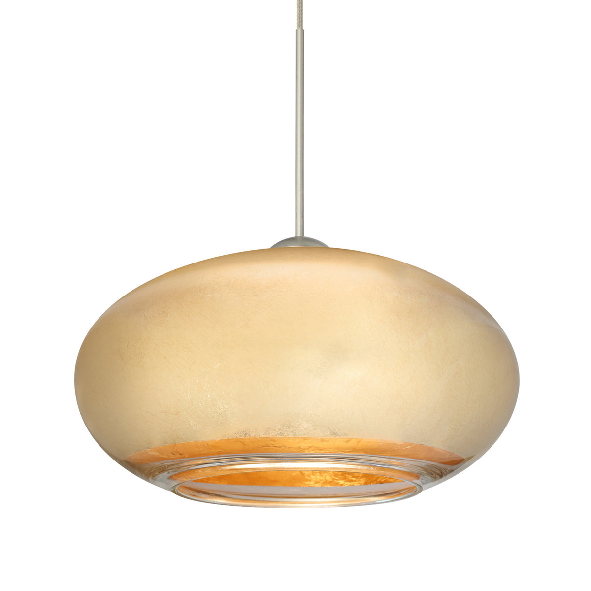Besa Brio 7 cord mini pendant option – Gold Foil