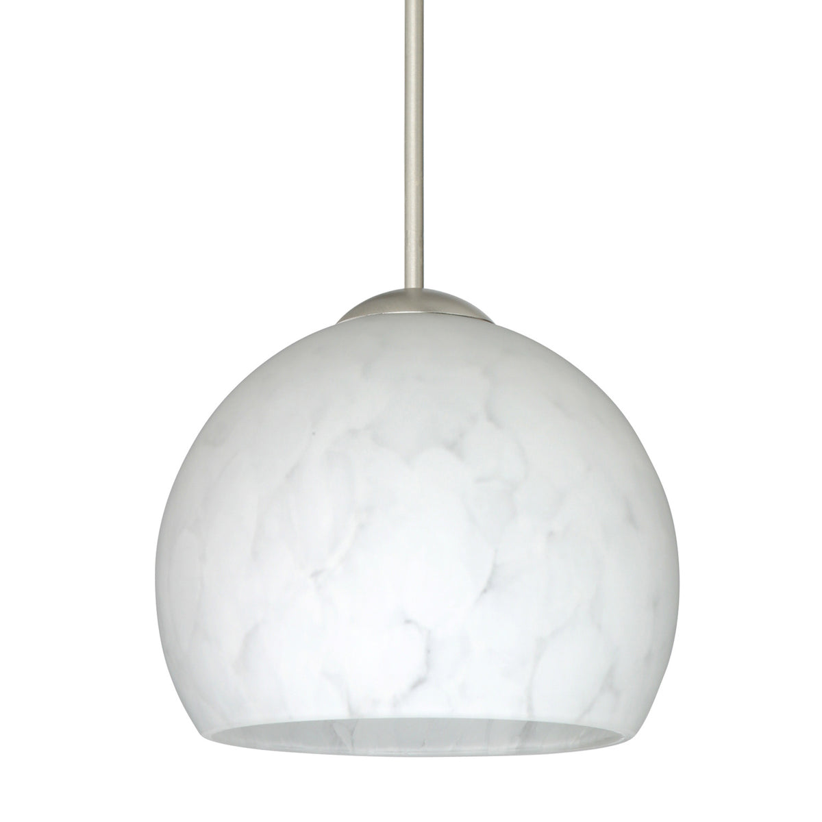Besa Palla 5 mini pendant option – Carrera, Satin Nickel
