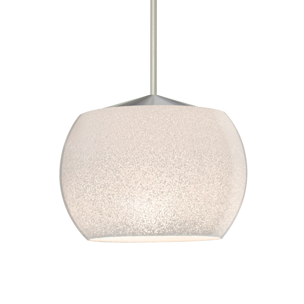 Besa Keno mini pendant option – White Sand, Satin Nickel