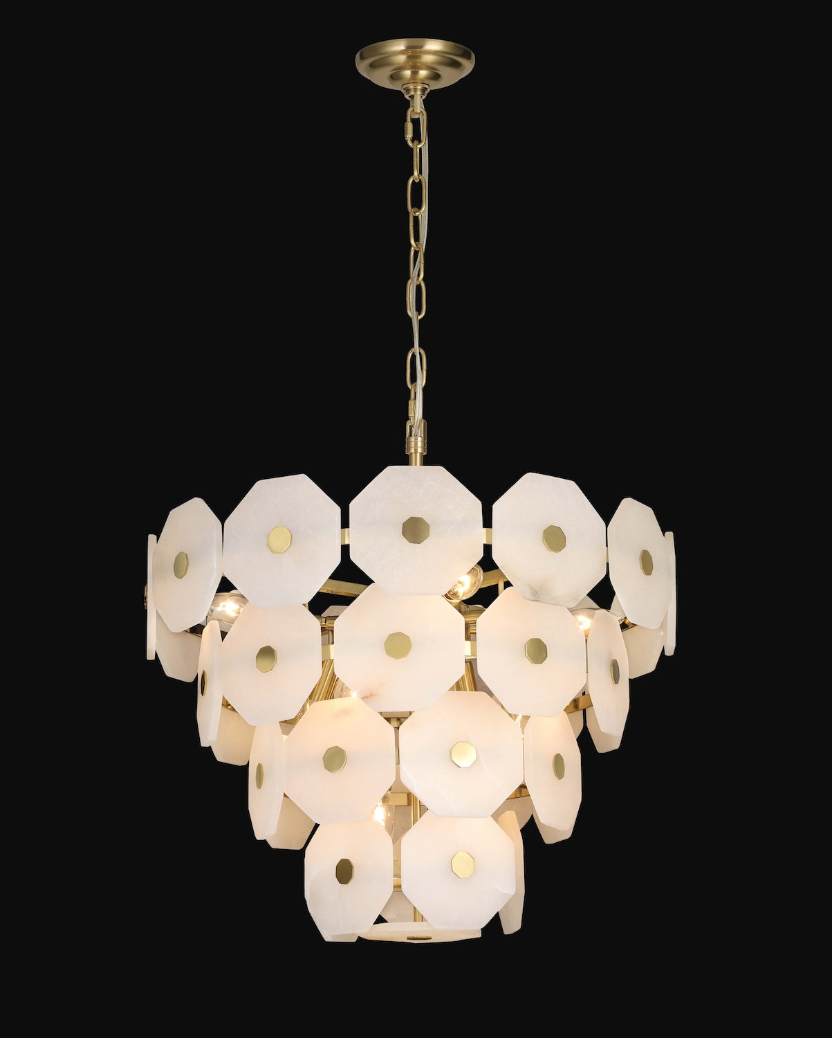 Spain Chandelier 10-Light in Brass 2020BR by StarFire Crystal