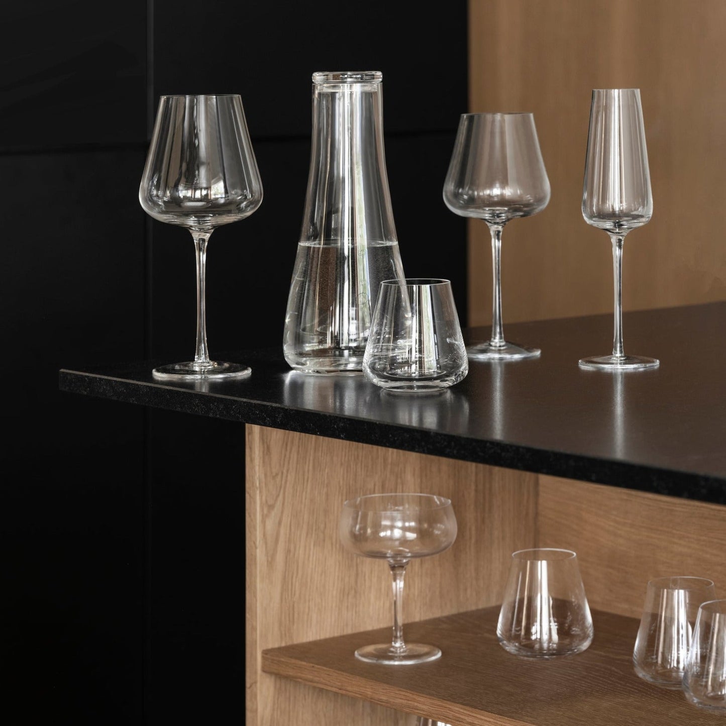 Belo Water Carafe 40 Ounce Clear Glass Blomus 64400