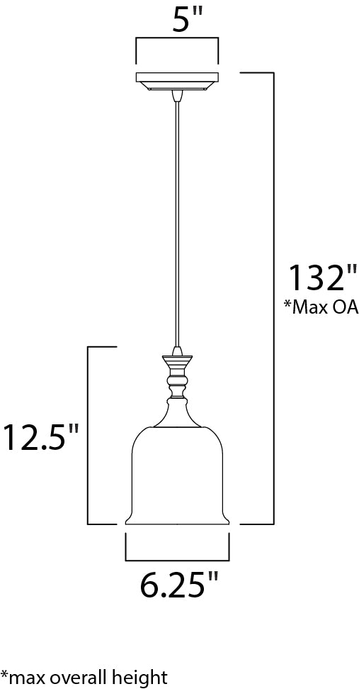 Centennial Pendant Polished Nickel by Maxim Lighting