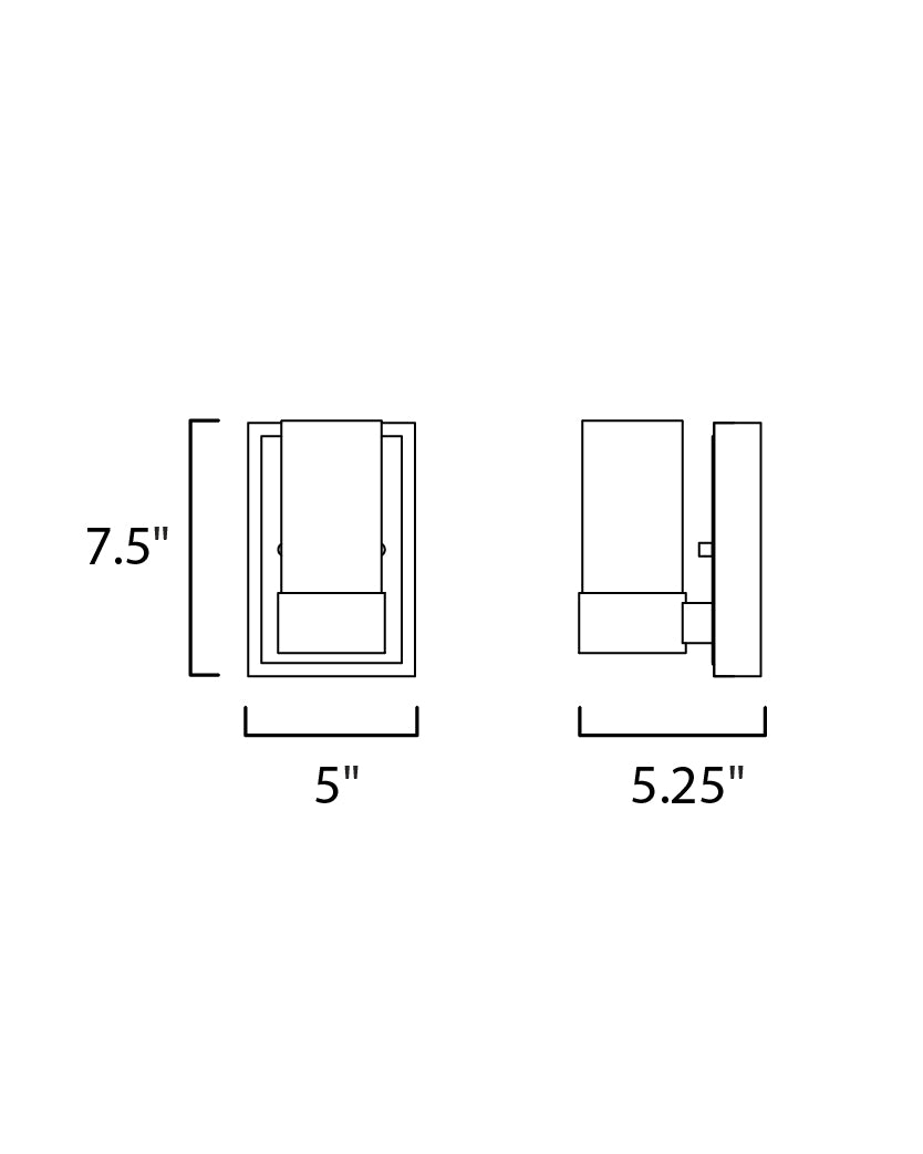 Sync LED Wall Sconce Polished Chrome by Maxim Lighting