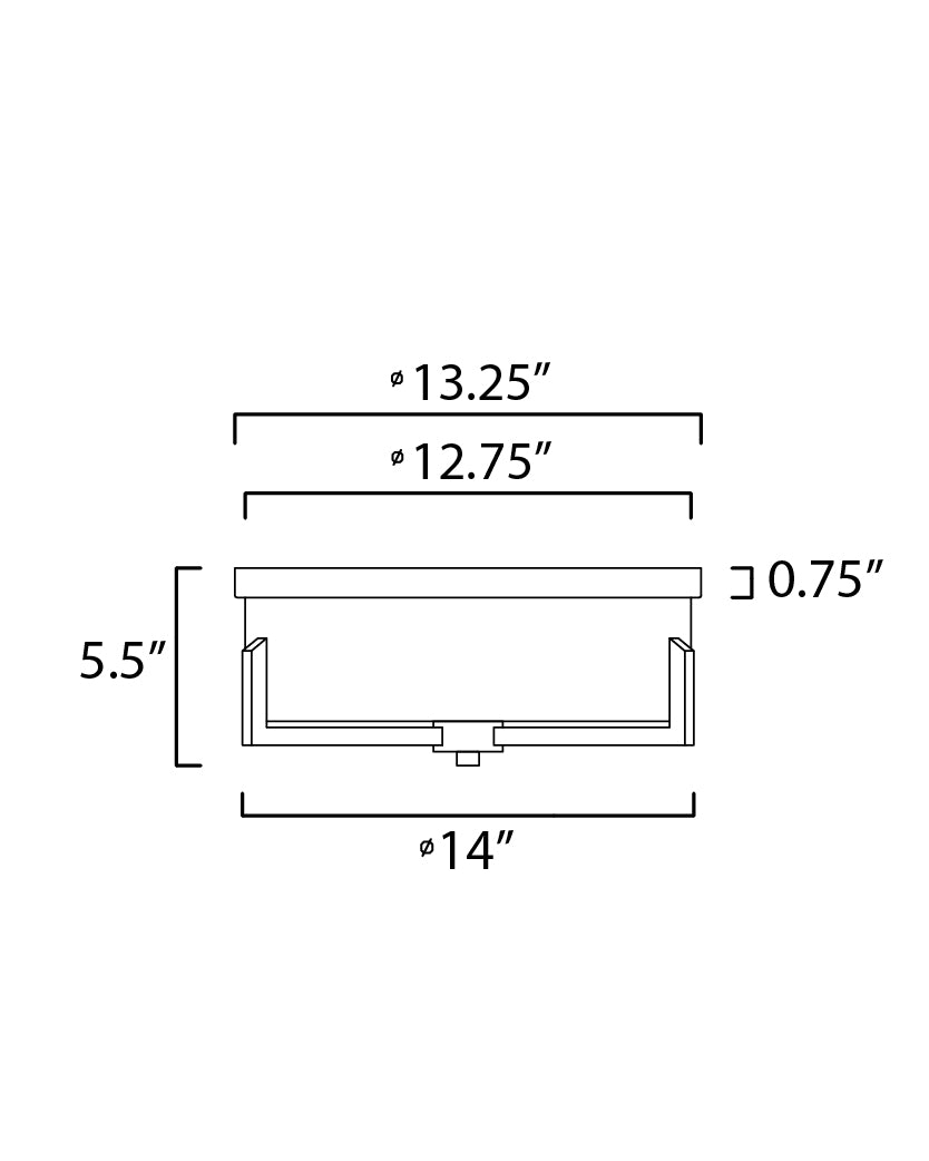 Dart 3-Light Flush Mount Satin Nickel by Maxim Lighting
