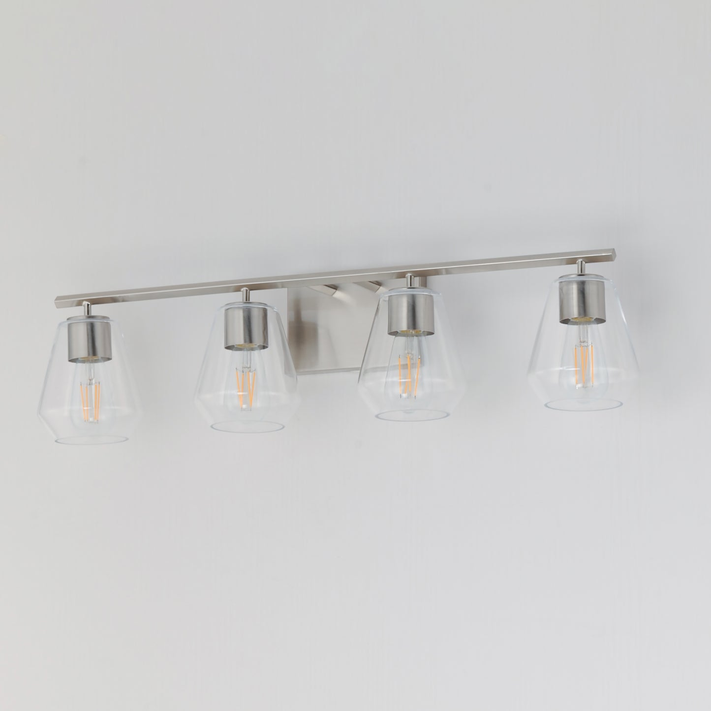 Geode 4-Light Bath Vanity Satin Nickel by Maxim Lighting