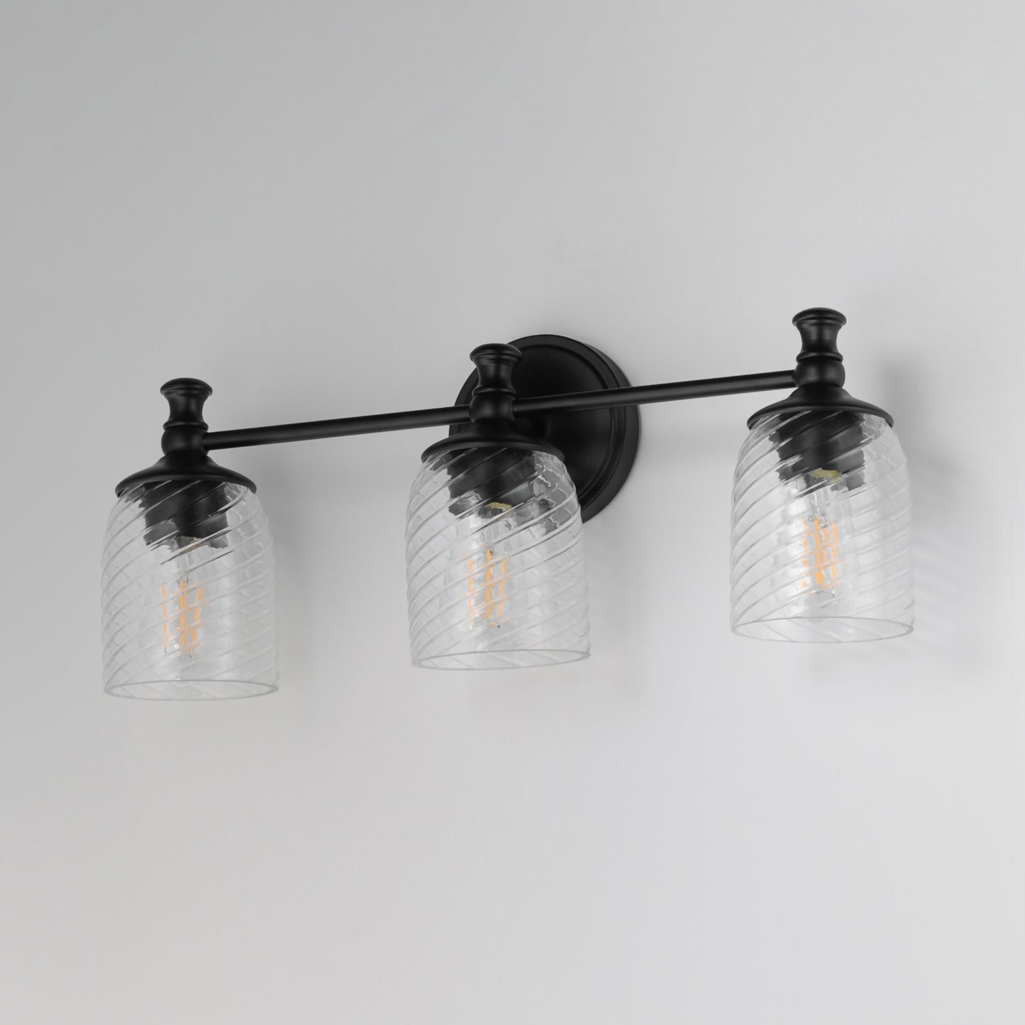 Swirl 3-Light Bath Vanity Black by Maxim Lighting