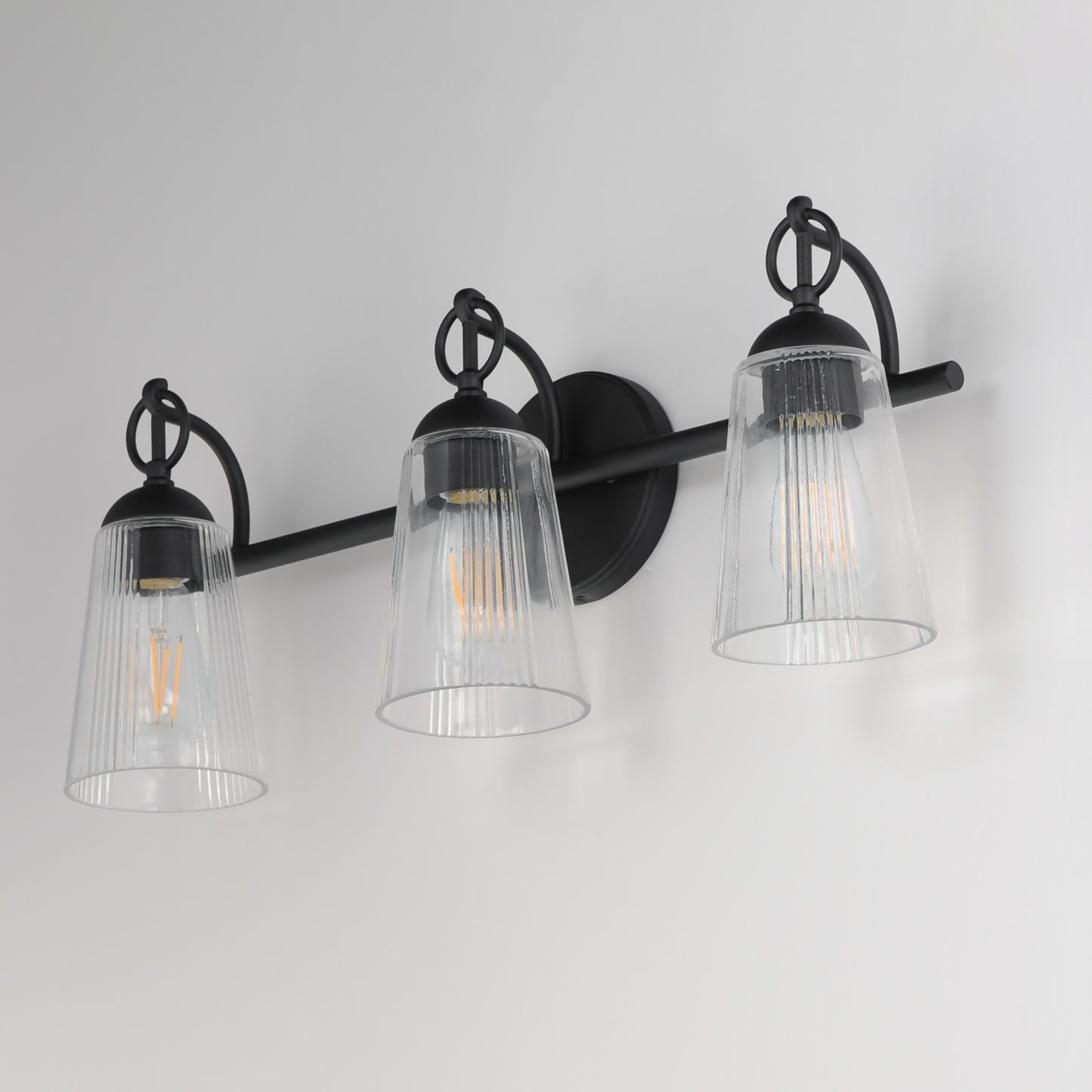 Jackson Hole 3-Light Bath Vanity Black by Maxim Lighting