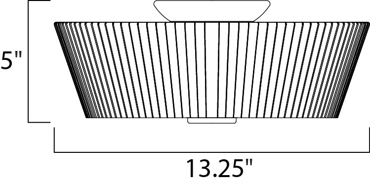 Finesse 3-Light Flush Mount Satin Nickel by Maxim Lighting