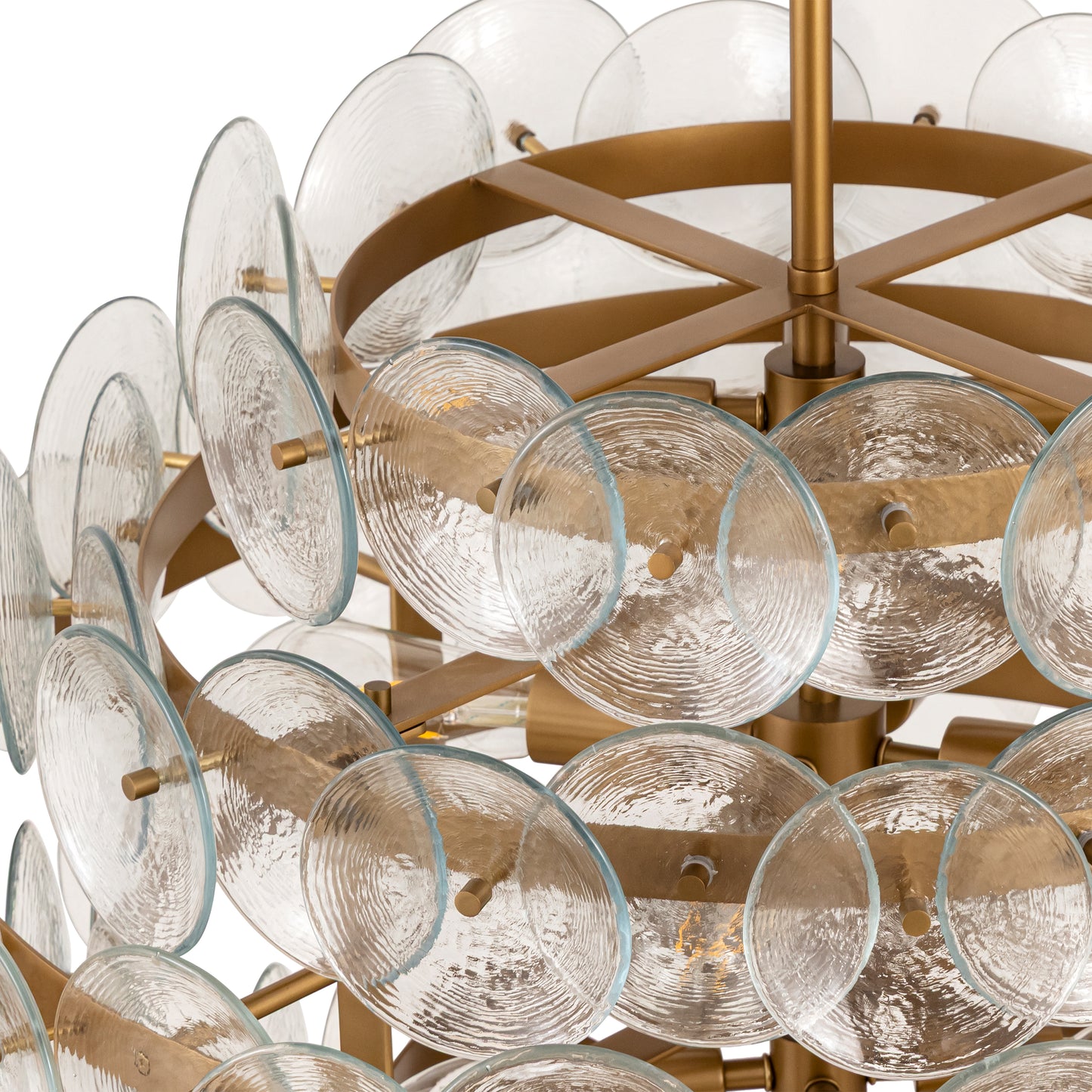 Loren 12-Light Chandelier Weathered Brass by Maxim Lighting