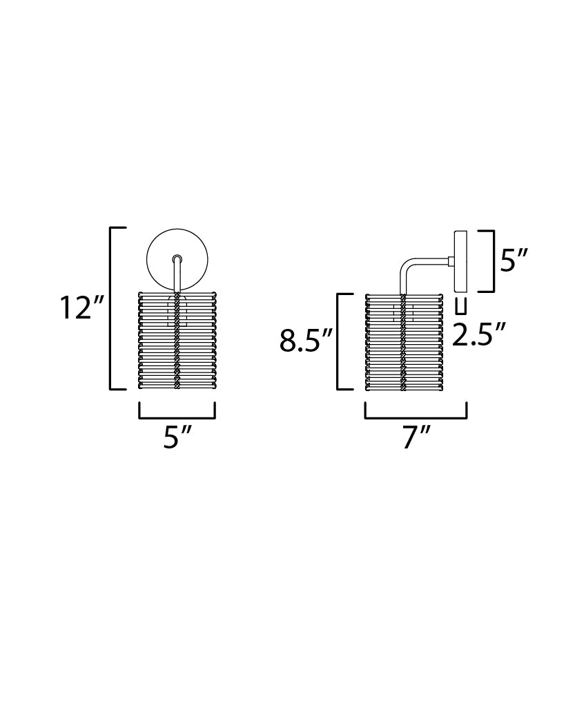 Vannerie Wall Sconce Ecru by Maxim Lighting