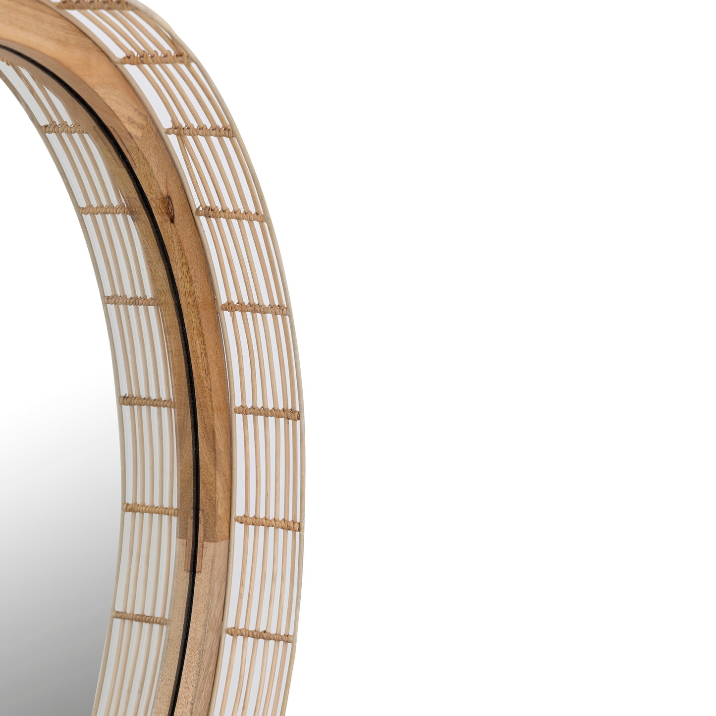 Vannerie Mirror Ecru by Maxim Lighting