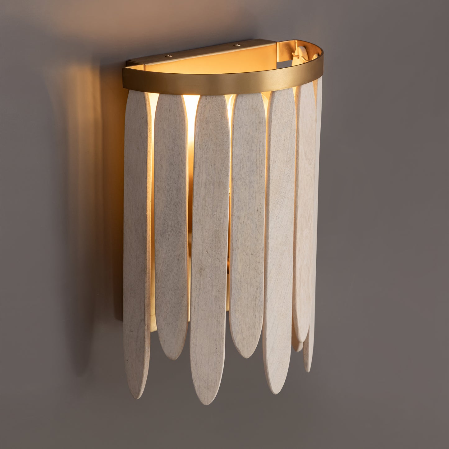 Marimba Wall Sconce Weathered White by Maxim Lighting