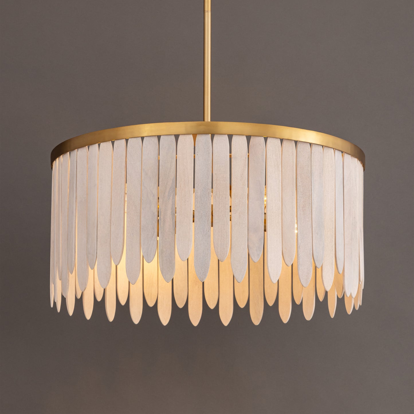 Marimba 26" Pendant Weathered White by Maxim Lighting