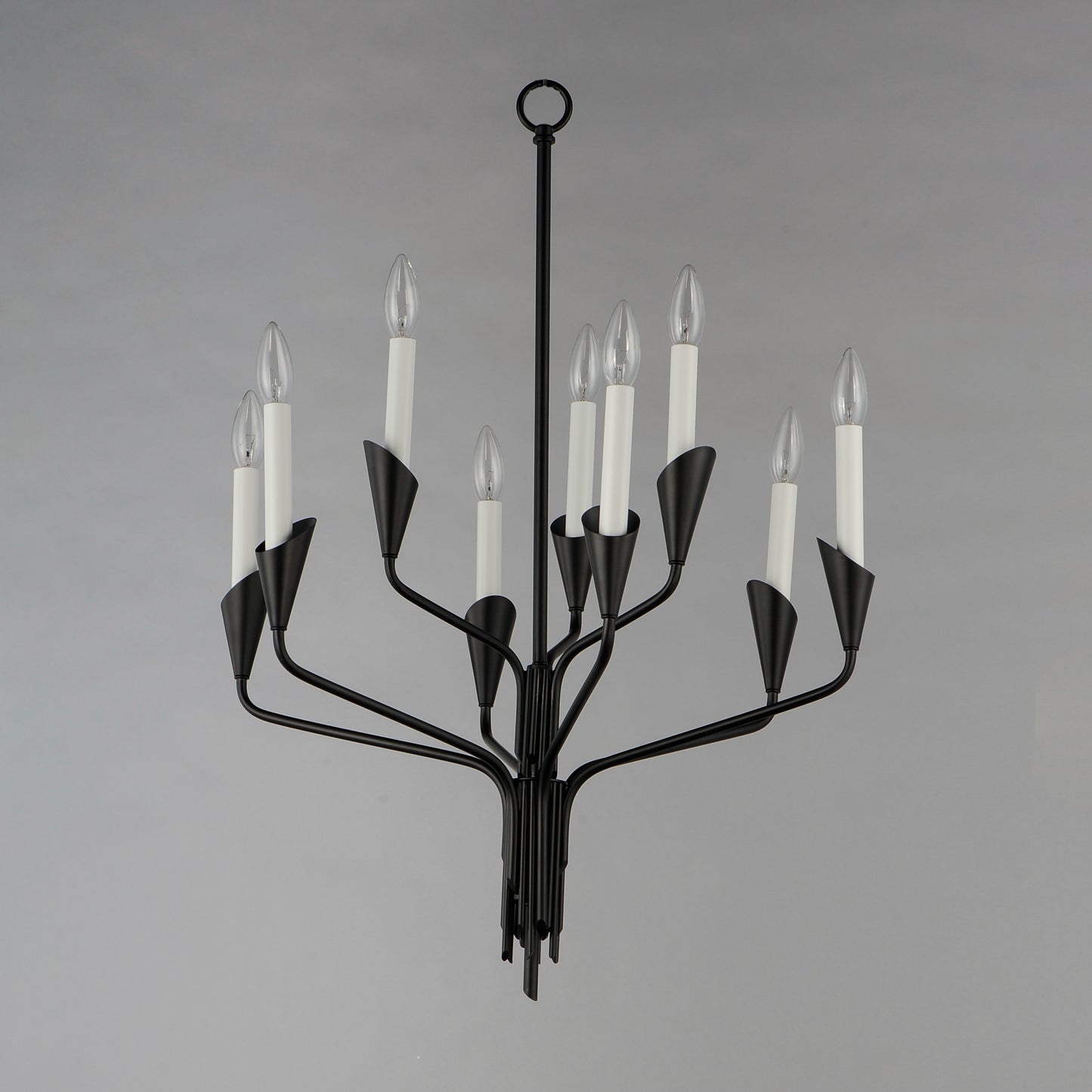 Calyx 9-Light Chandelier Black by Maxim Lighting