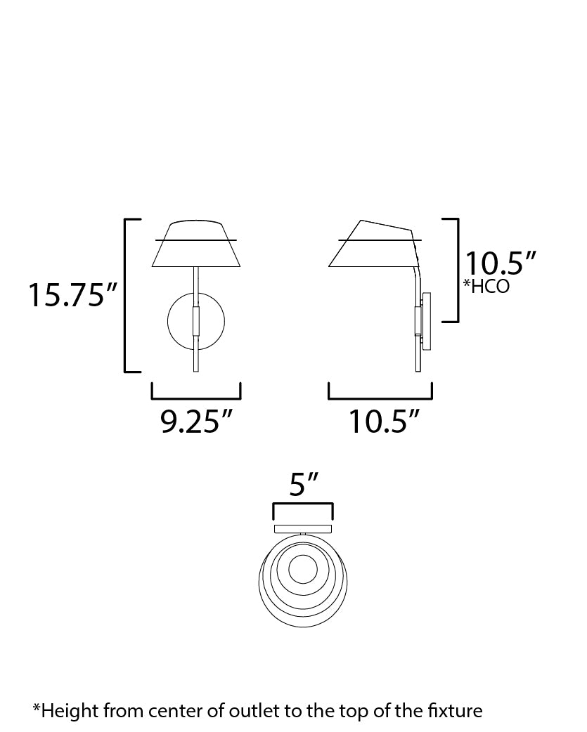 Lucas Sconce with Switch Natural Aged Brass by Maxim Lighting