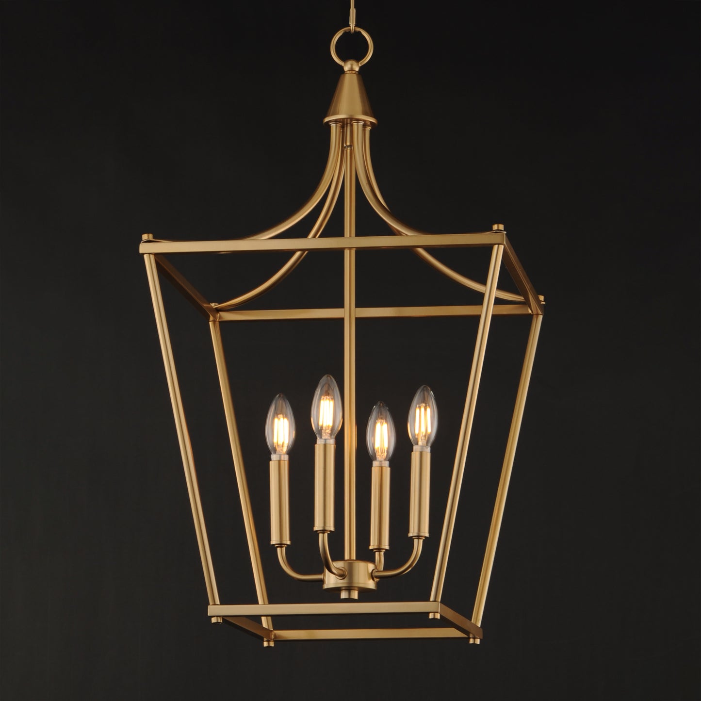 Clifton 4-Light Pendant Natural Aged Brass by Maxim Lighting