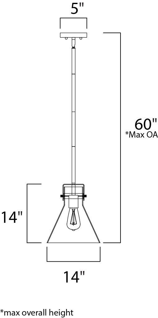 Seafarer pendant Oil Rubbed Bronze by Maxim Lighting
